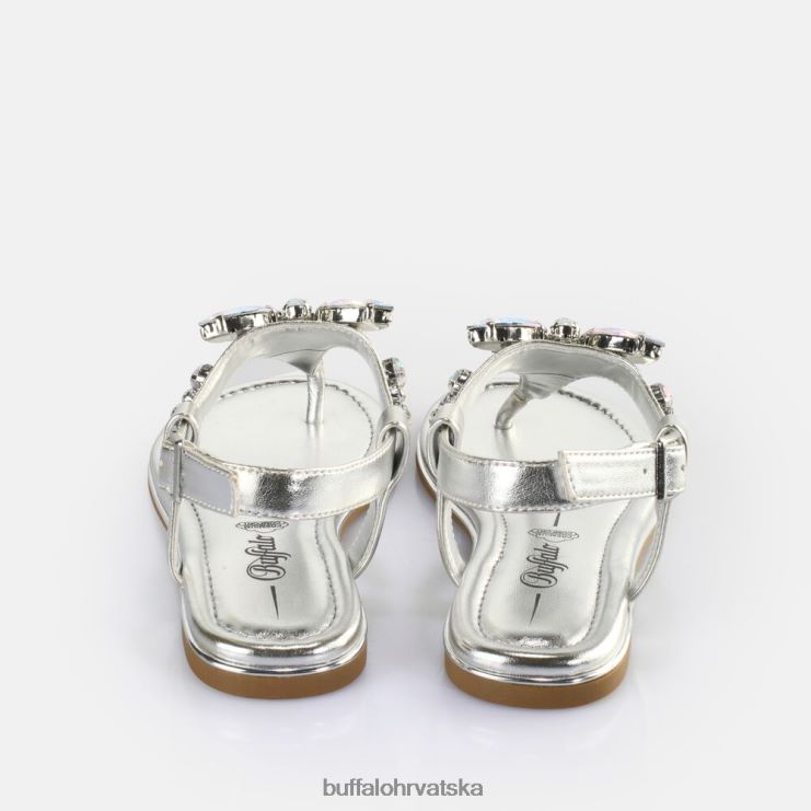 srebro Buffalo capri dragonfly sandale veganske |sandale TDD6T195